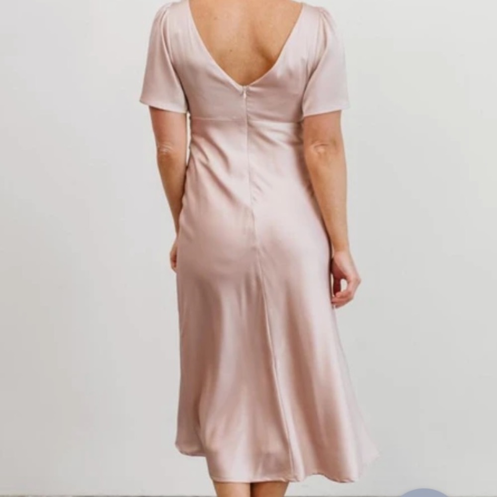 Silk Blush Midi Baltic Born Dress